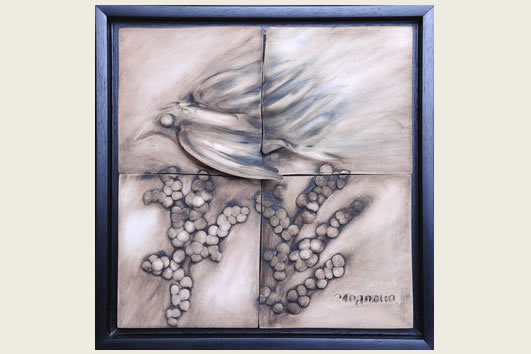 Yalnız Kuş 380x380 mm